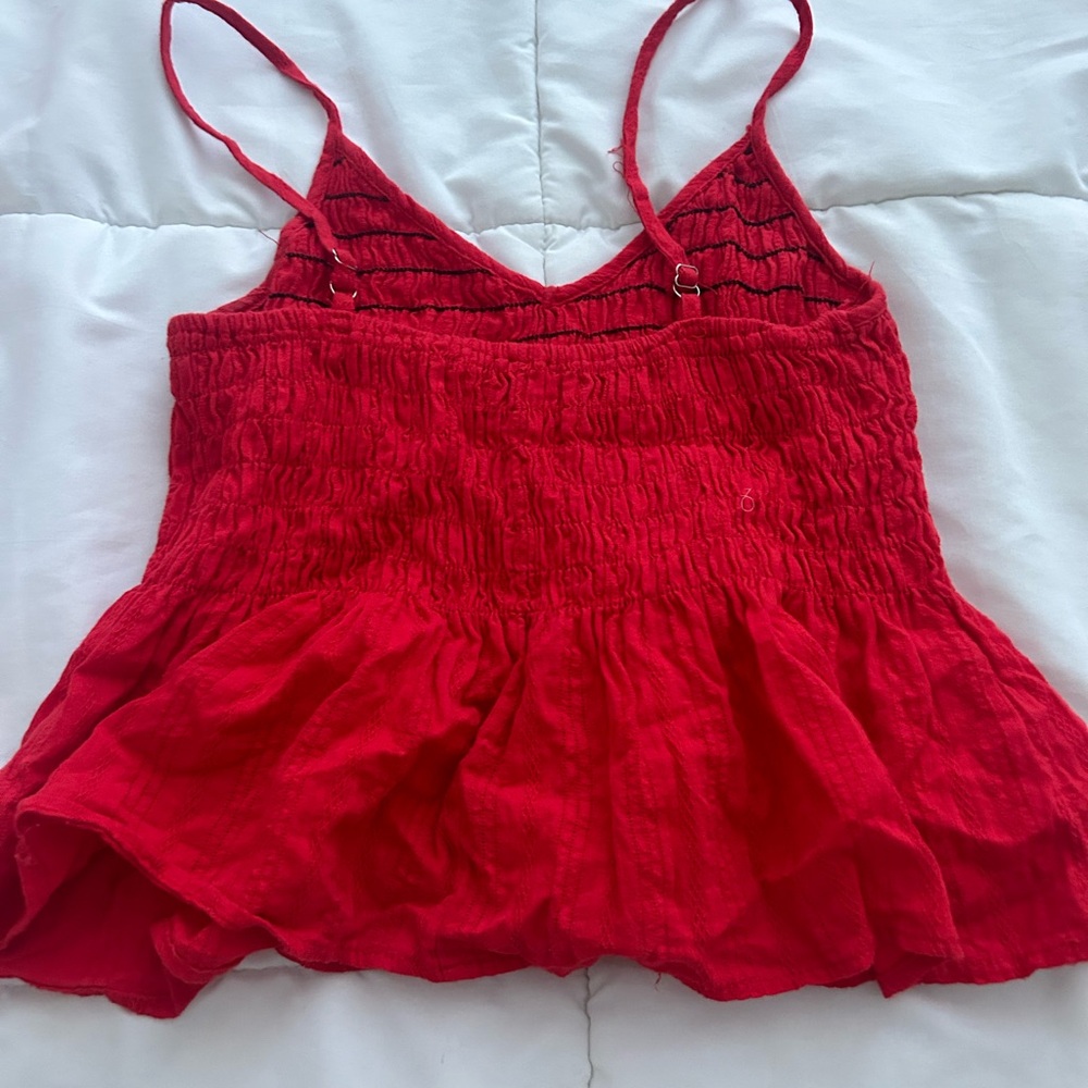 Red Strap Top - Picture 2 of 2